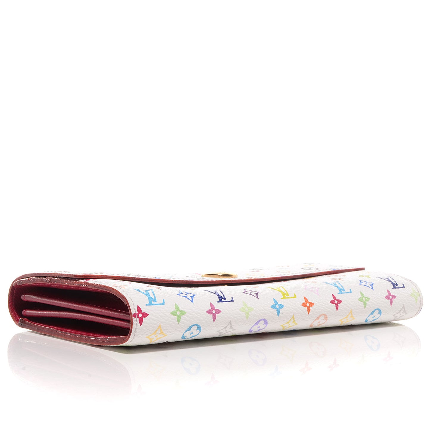 Monogram Multicolor Sarah Wallet White