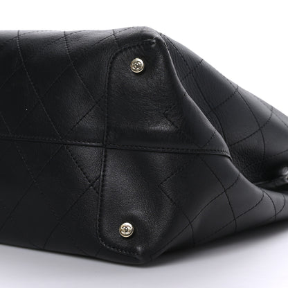 Chanel Calfskin Large Serial Shopper Tote Black 9 of 9