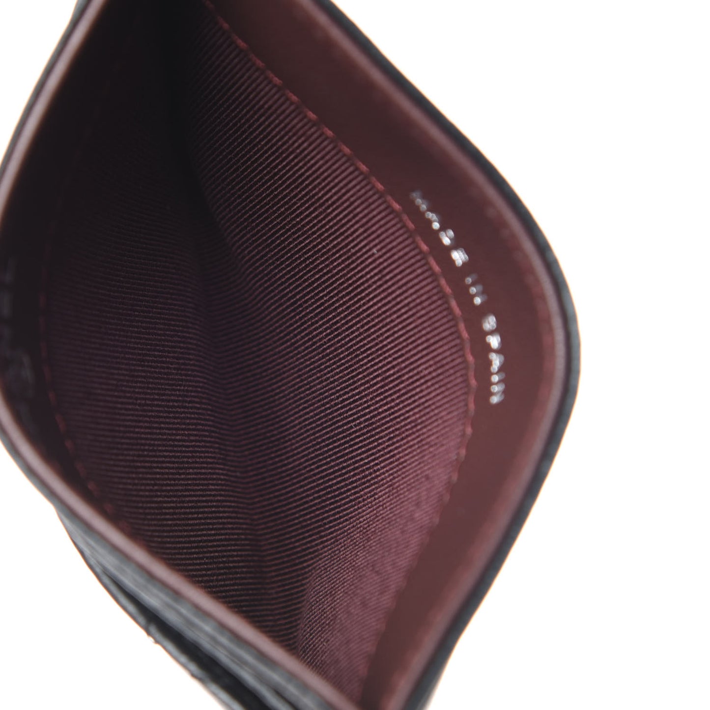 Lambskin Quilted Card Holder Black