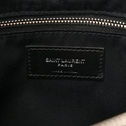 Saint Laurent Calfskin Y Quilted Monogram Large Loulou Chain Satchel Black 6 of 10