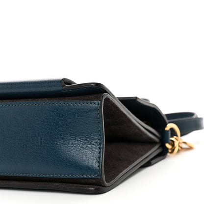 Givenchy Goatskin Suede Small GV3 Shoulder Bag Blue Black 9 of 9