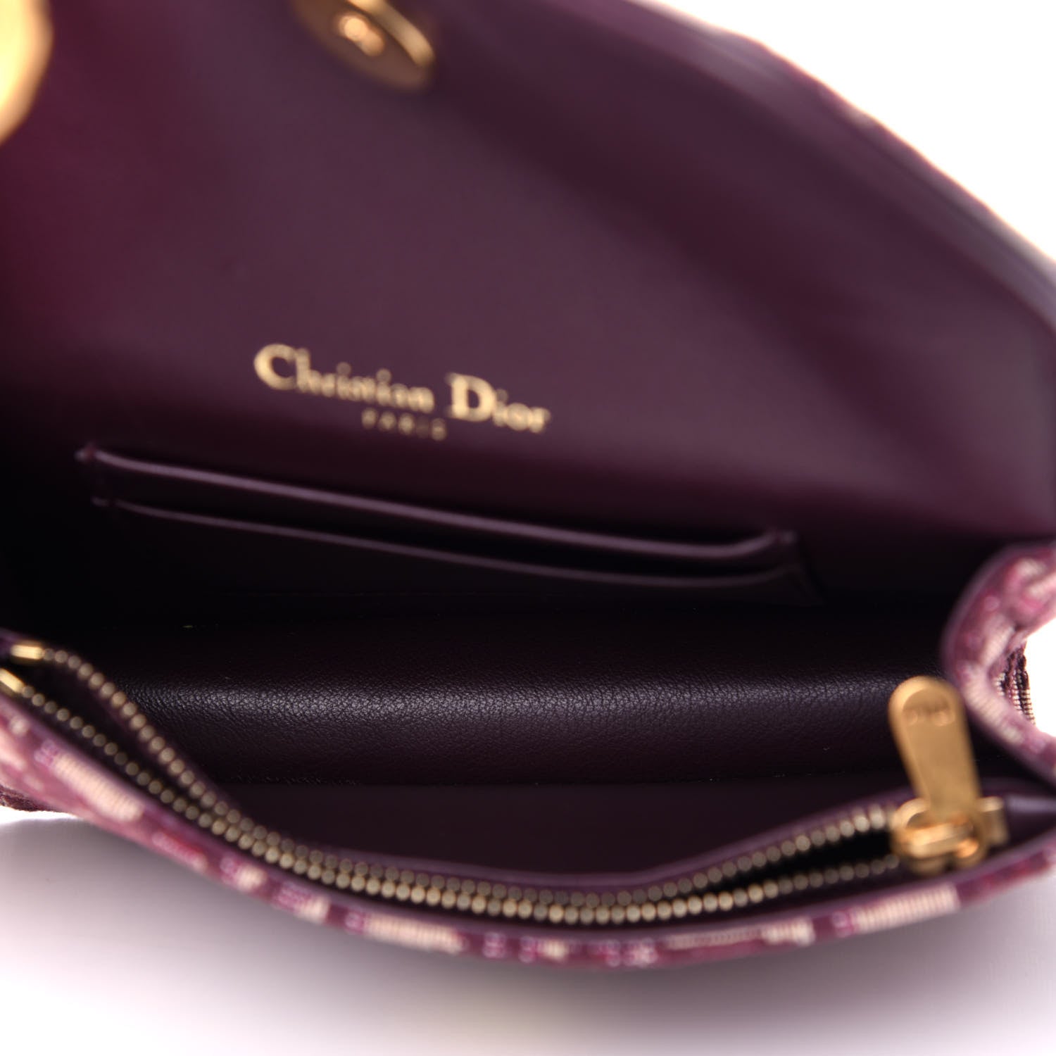 Christian Dior Oblique Saddle Belt Bag Bordeaux 5 of 11