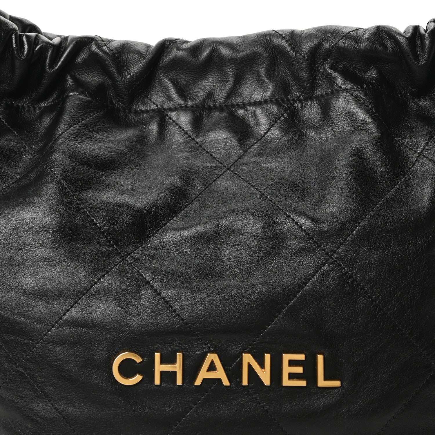 Chanel Shiny Calfskin Quilted Small Chanel 22 Black 9 of 11