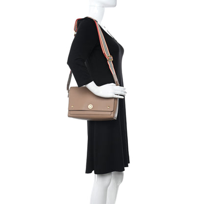 Burberry Grainy Calfskin Note Crossbody Bag Beige 2 of 9