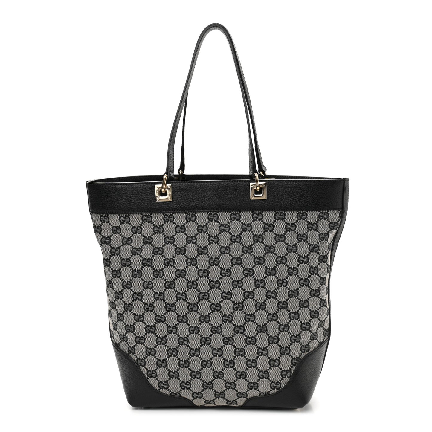 Monogram Large Bucket Tote Black