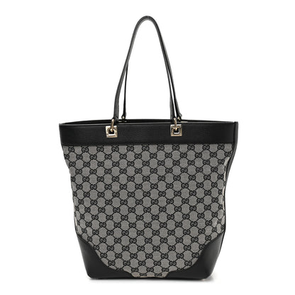 Gucci Monogram Large Bucket Tote Black 1 of 10