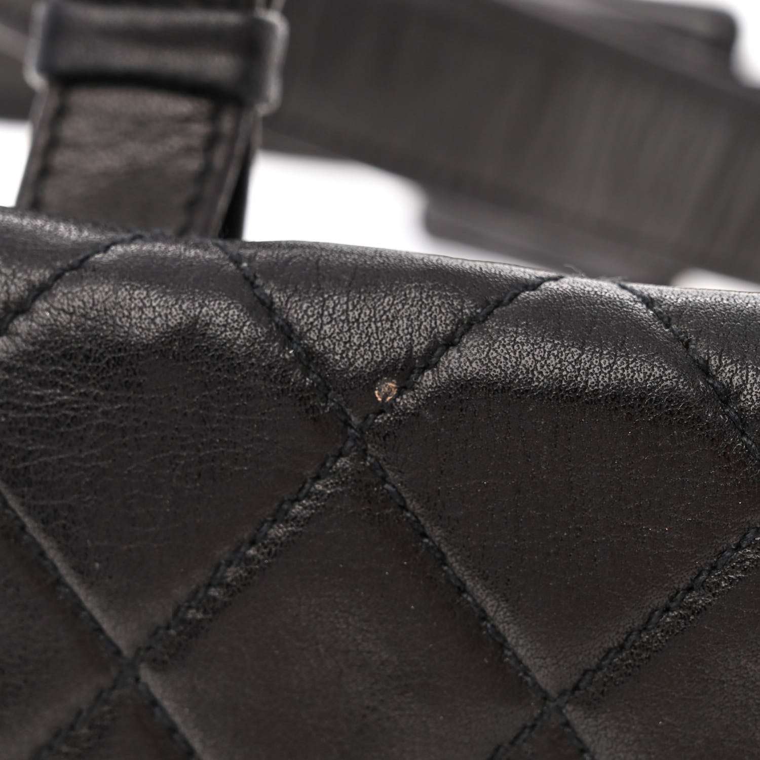 Chanel Lambskin Quilted Flap Waist Belt Bag 75 30 Black 12 of 12