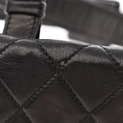 Chanel Lambskin Quilted Flap Waist Belt Bag 75 30 Black 12 of 12
