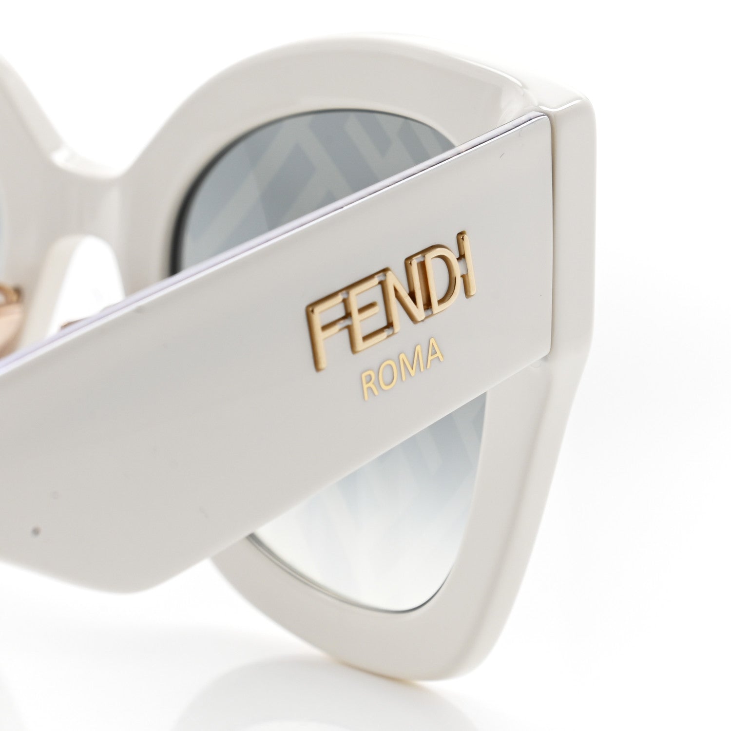 Fendi Acetate FF Sunglasses FF 0434/G/S White Gold 5 of 9
