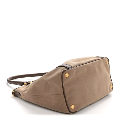 Prada Jacquard Logo Tote Corda Bruciato 4 of 13