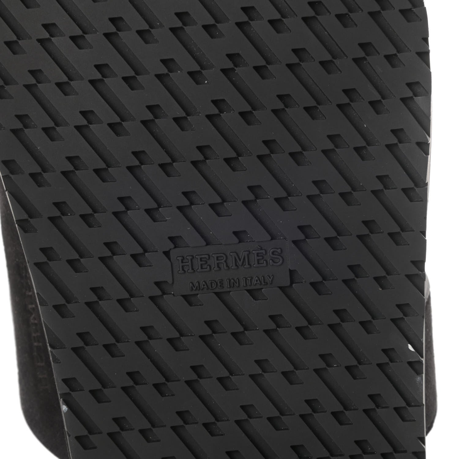 Hermes Suede Goatskin Womens Chypre Sandals 40 Black 6 of 7