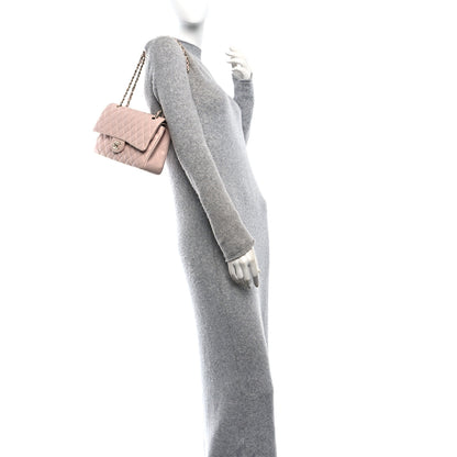 Chanel Caviar Quilted Medium Double Flap Light Pink 2 of 11
