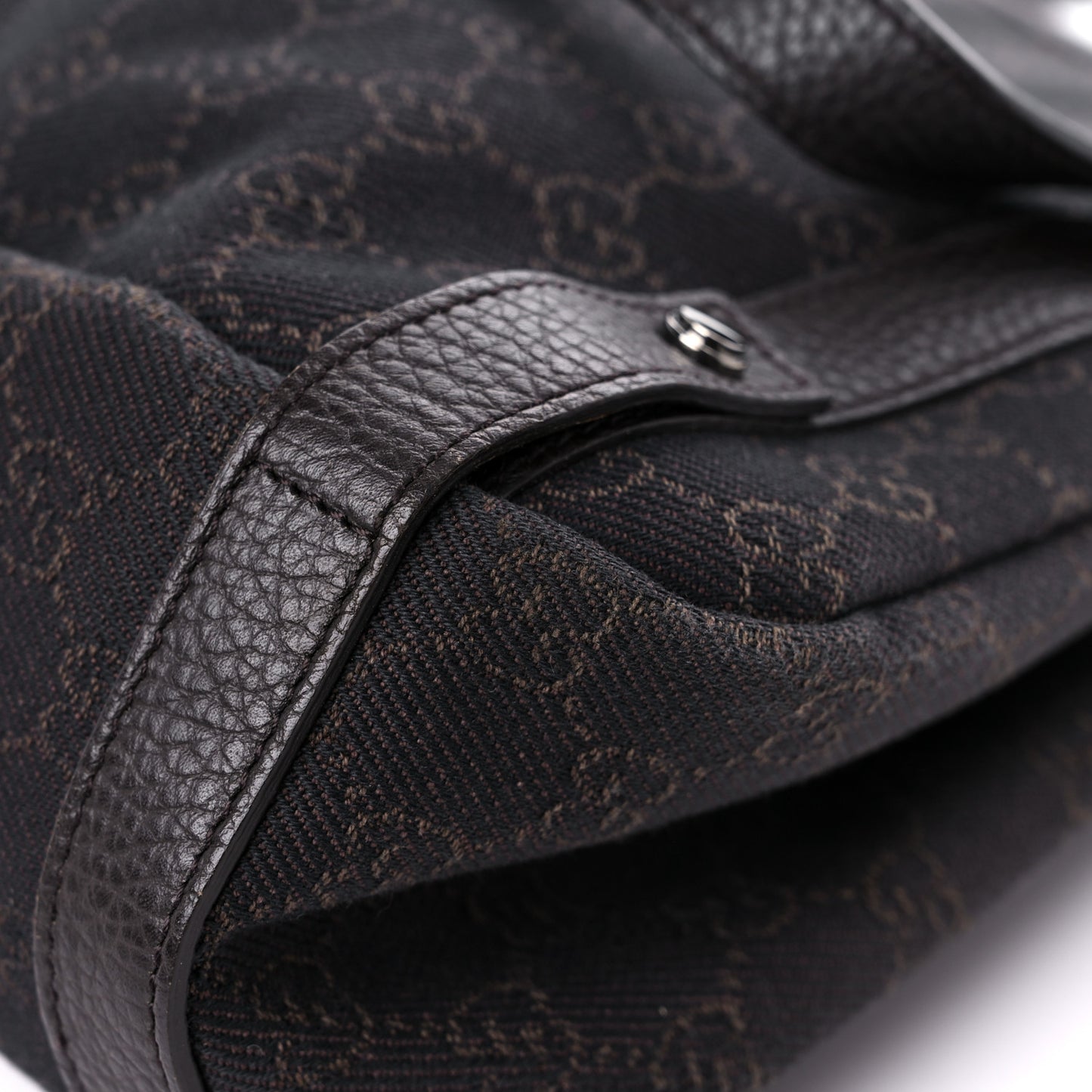 Monogram Medium Abbey Shoulder Bag Chocolate