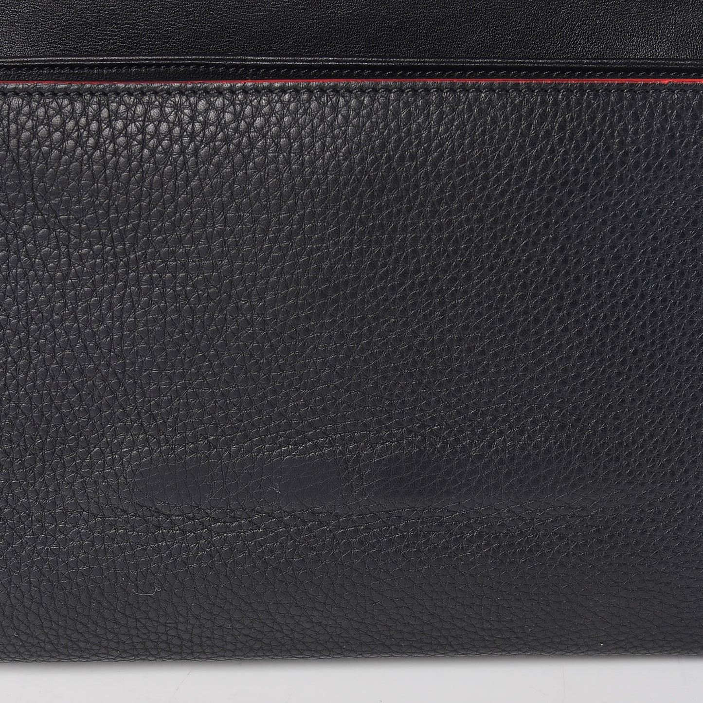 Calfskin Rougissime Flap Crossbody Clutch Black