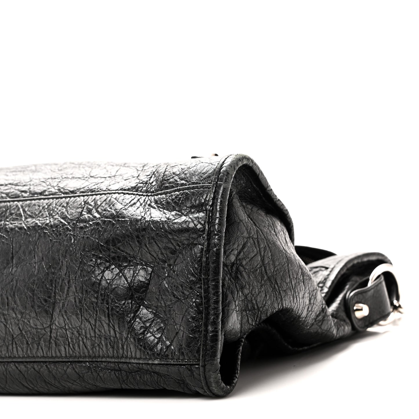 Agneau Classic Silver Hardware City Black
