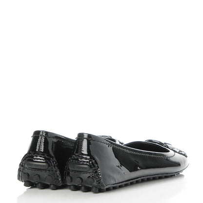 Louis Vuitton Patent Calfskin Oxford Ballerina Flats 38.5 Black 4 of 8