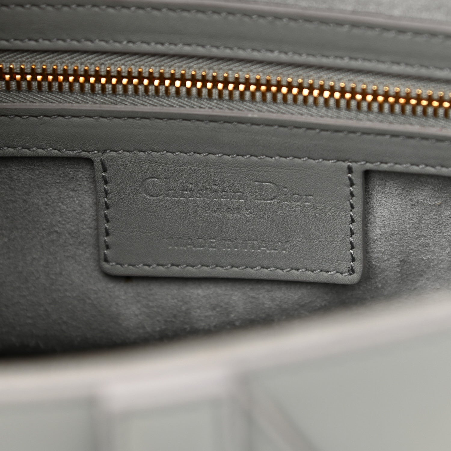 Christian Dior Ultra Matte Calfskin Saddle Bag Grey 6 of 12