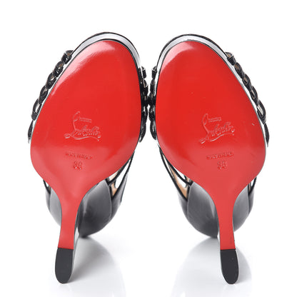 Christian Louboutin Patent Disqueen 120 Pumps 36 Black 5 of 8