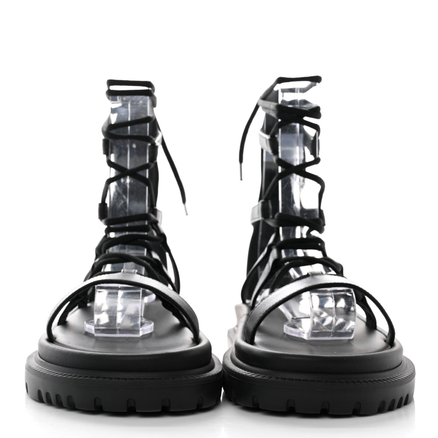 Christian Dior Calfskin Abbesse Sandal 37 Black 2 of 9