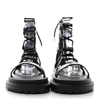 Christian Dior Calfskin Abbesse Sandal 37 Black 2 of 9