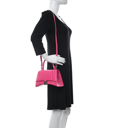 Balenciaga Shiny Box Calfskin Small Hourglass Top Handle Bag Acid Fuchsia 2 of 10