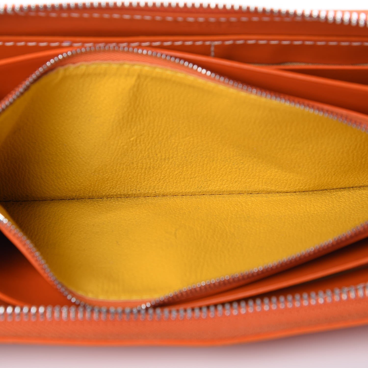 Goyard Goyardine Matignon Zip Around GM Wallet Orange 8 of 8