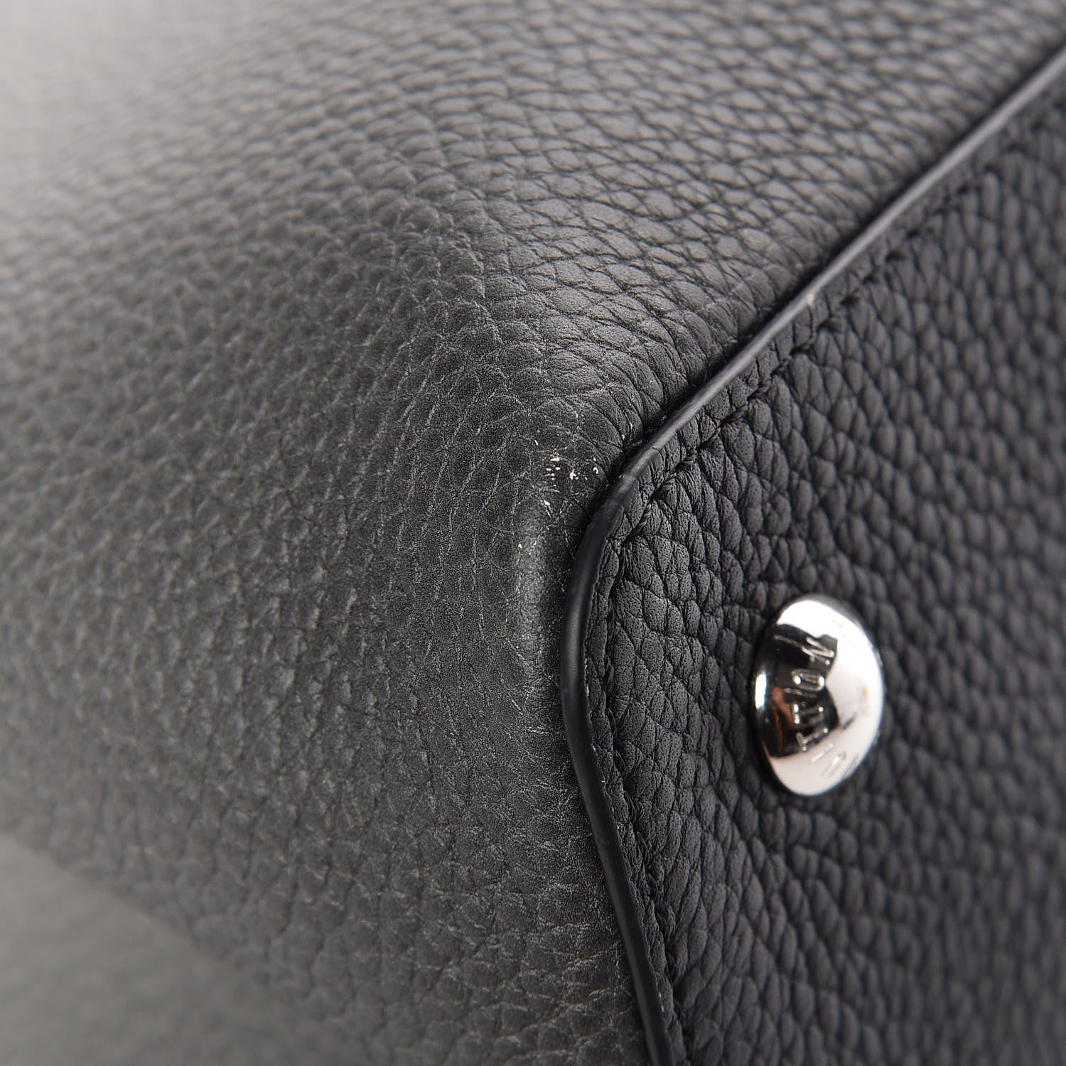 Louis Vuitton Taurillon Capucines MM Cloudy Black 11 of 13