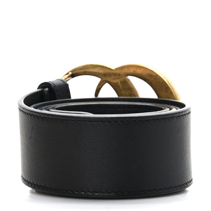 Gucci Moon Calfskin Pearl Double G 40mm Belt 85 34 Black Cream 2 of 6