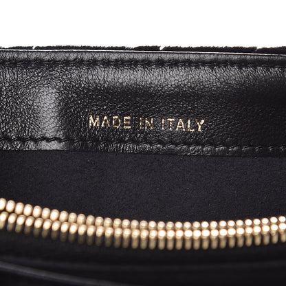 Chanel Velvet Quilted Small Clutch With Chain Black 7 of 9