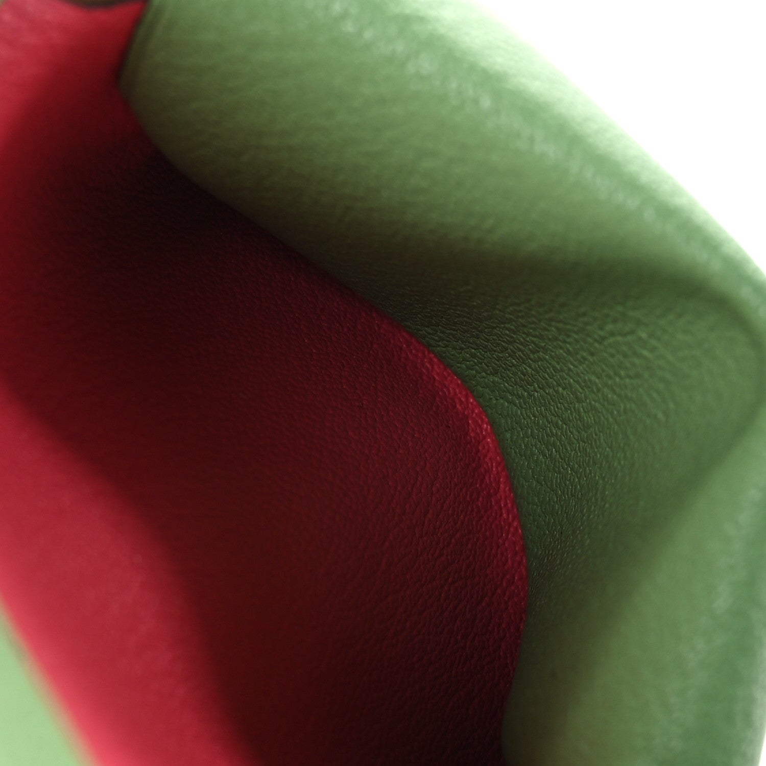 Hermes Chevre Mysore Verso Calvi Duo Card Case Vert Criquet 5 of 11