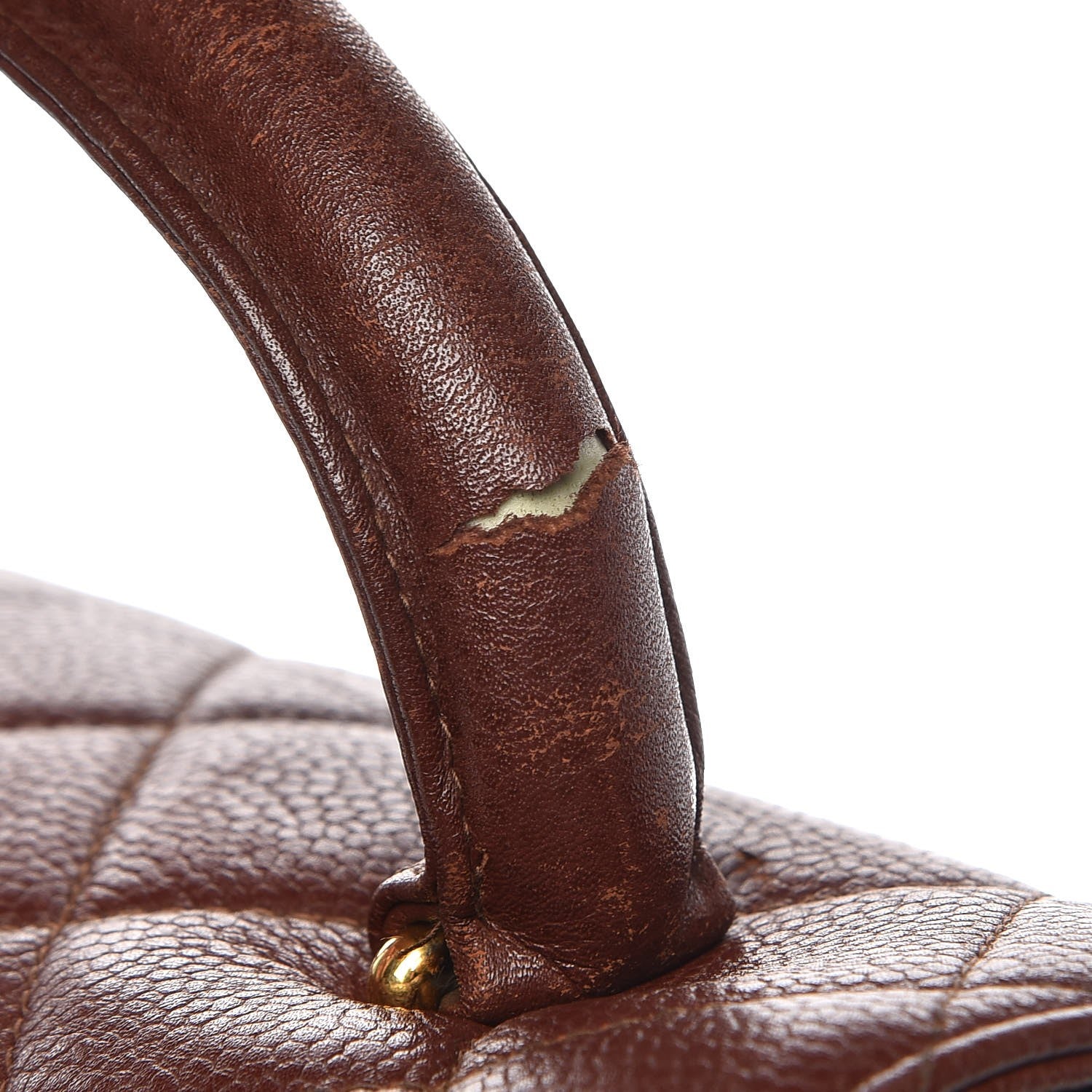 Chanel Caviar Quilted Jumbo Kelly Flap Brown 17 of 17