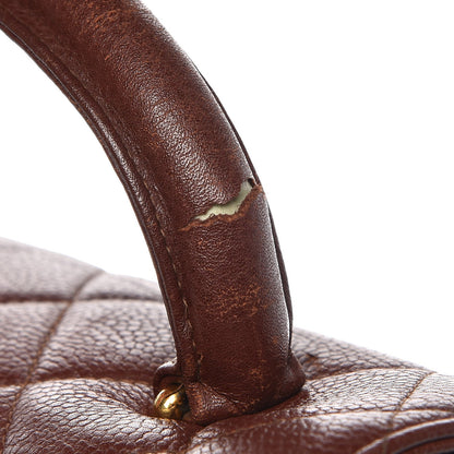 Chanel Caviar Quilted Jumbo Kelly Flap Brown 17 of 17