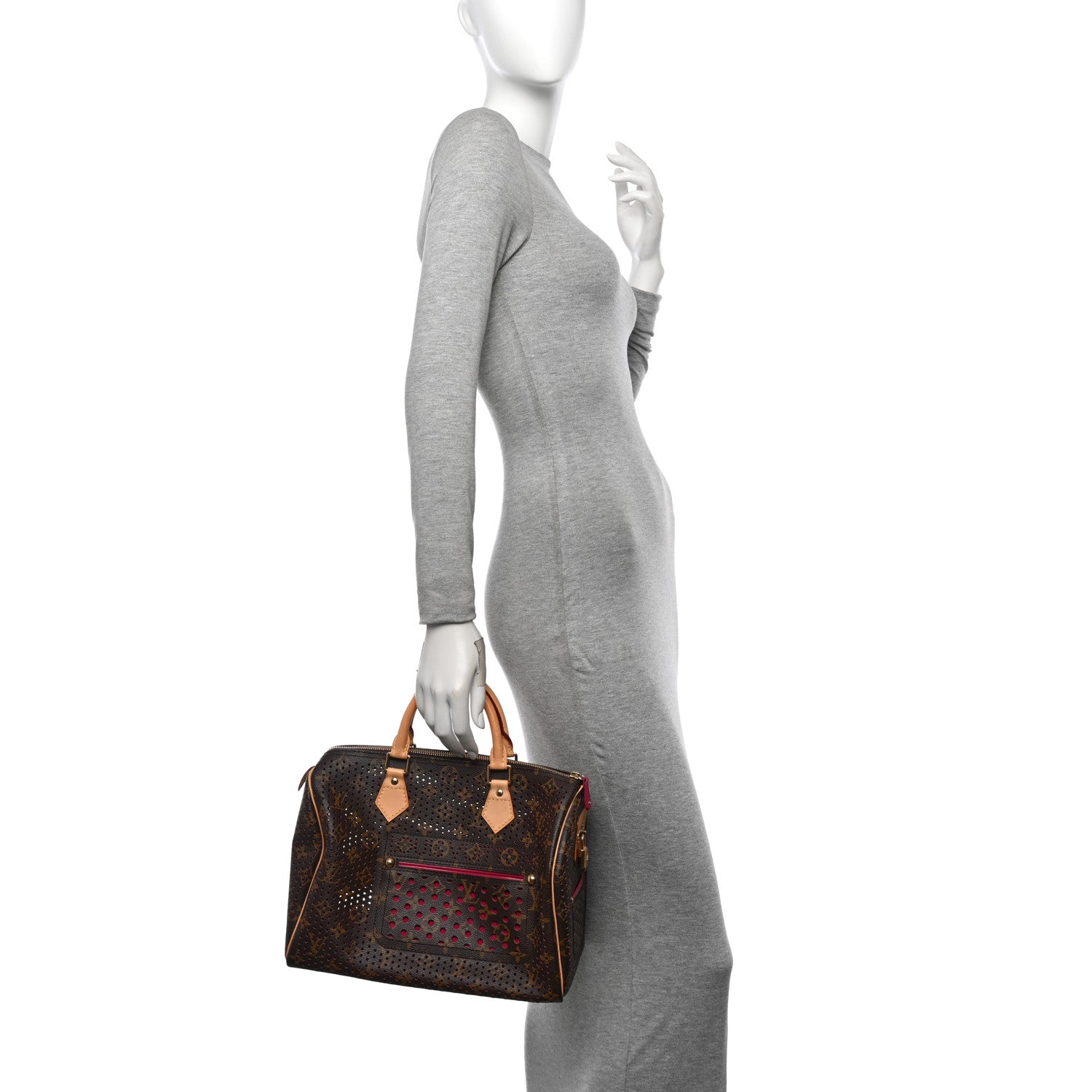 Louis Vuitton Monogram Perforated Speedy 30 Fuchsia 2 of 13
