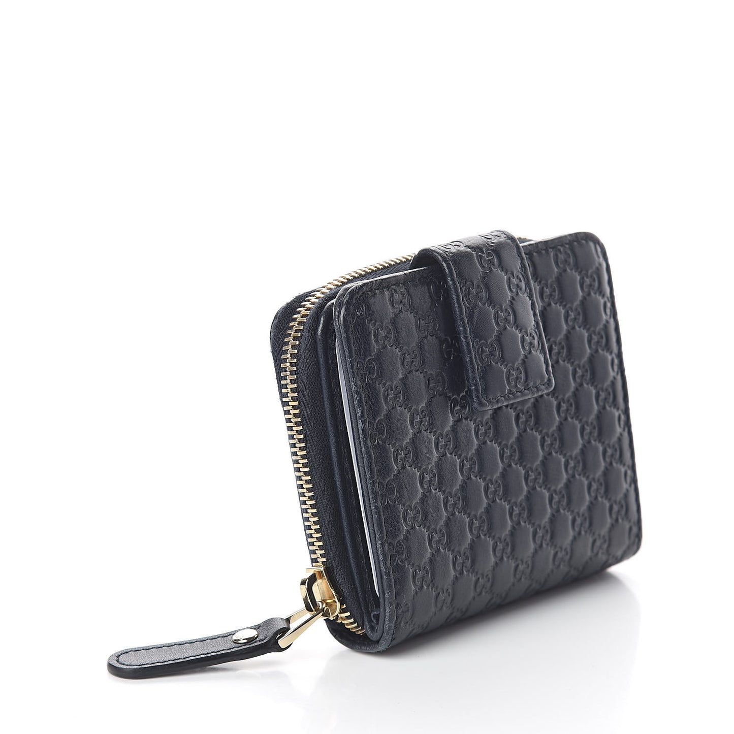 Microguccissima Compact Wallet Navy