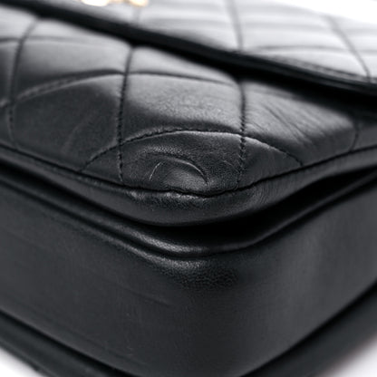 Chanel Lambskin Quilted Medium Trendy CC Flap Dual Handle Bag Black 14 of 22