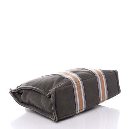 Hermes Canvas Tout Fourre PM Grey Orange 3 of 7