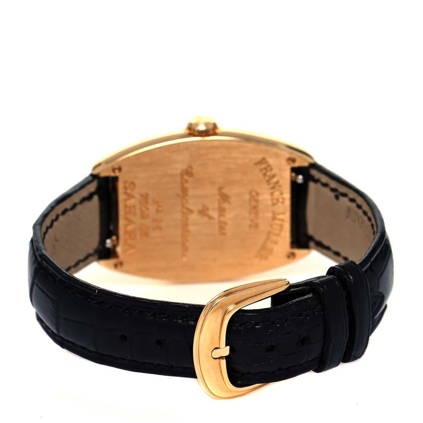 18K Yellow Gold Alligator 29mm Casablanca Sahara Automatic Watch 7502S6
