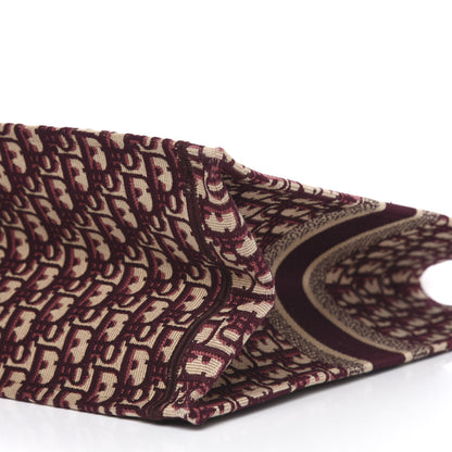 Christian Dior Oblique Large Book Tote Burgundy Multicolor 10 of 12