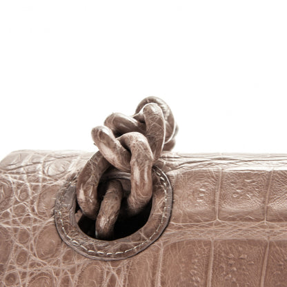 Nancy Gonzalez Crocodile Chain Flap Bag Nude Matte 11 of 11