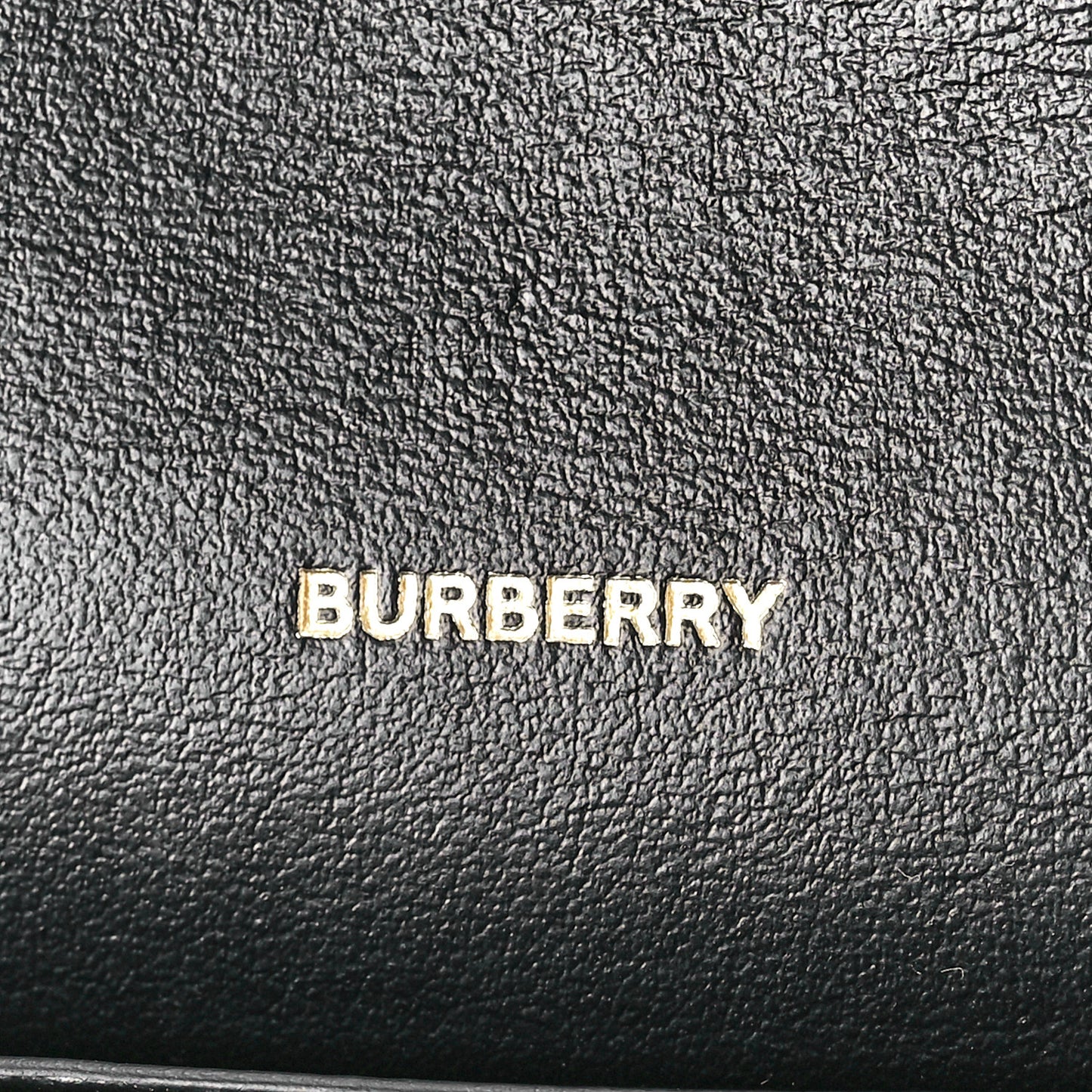Grainy Calfskin Vintage Check Wallet With Detachable Strap Black