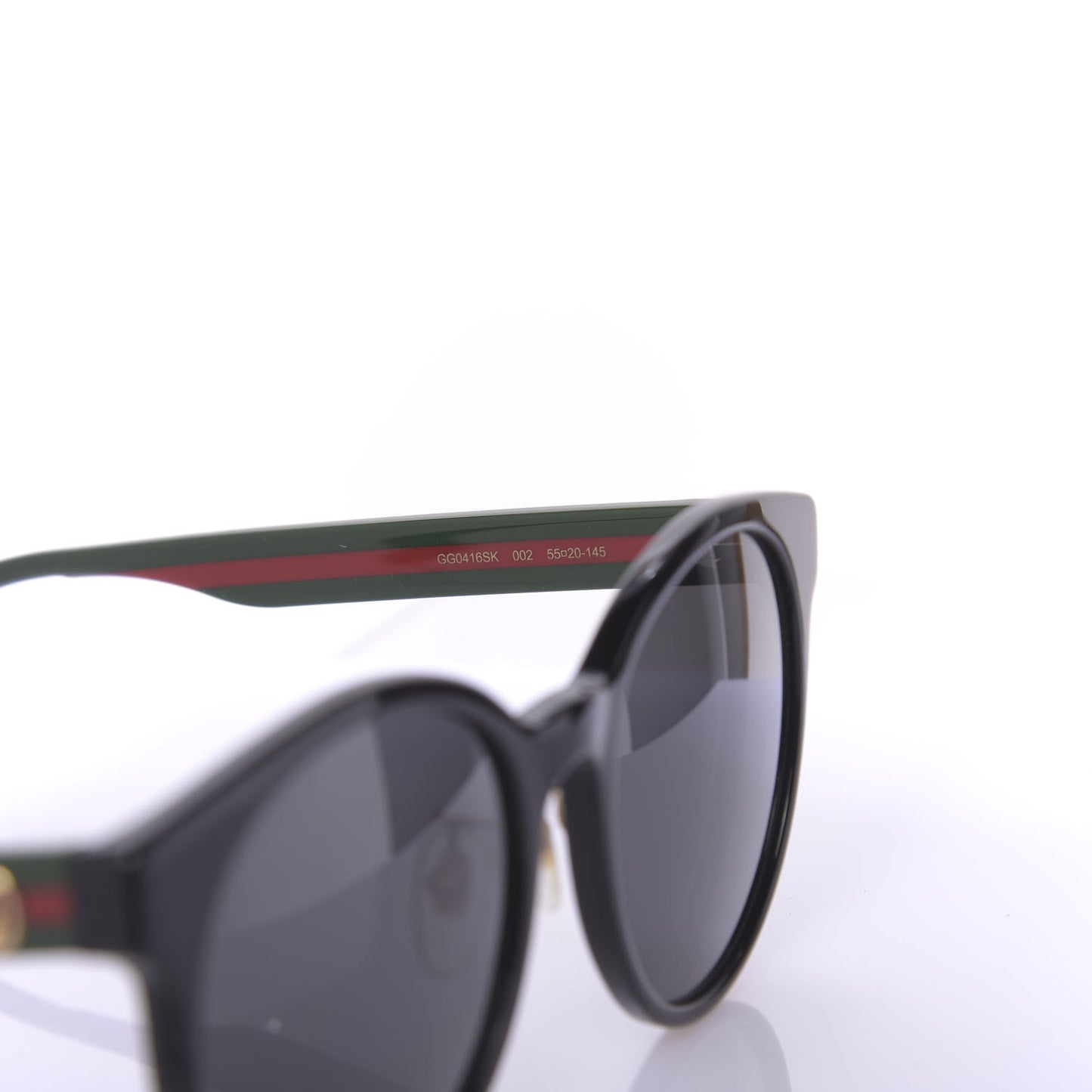 Acetate GG Web Round Eye Sunglasses GG0854SK Black