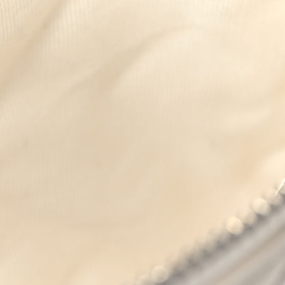 Chanel Lambskin Quilted Studded CC Medium Cosmetic Case White 7 of 8