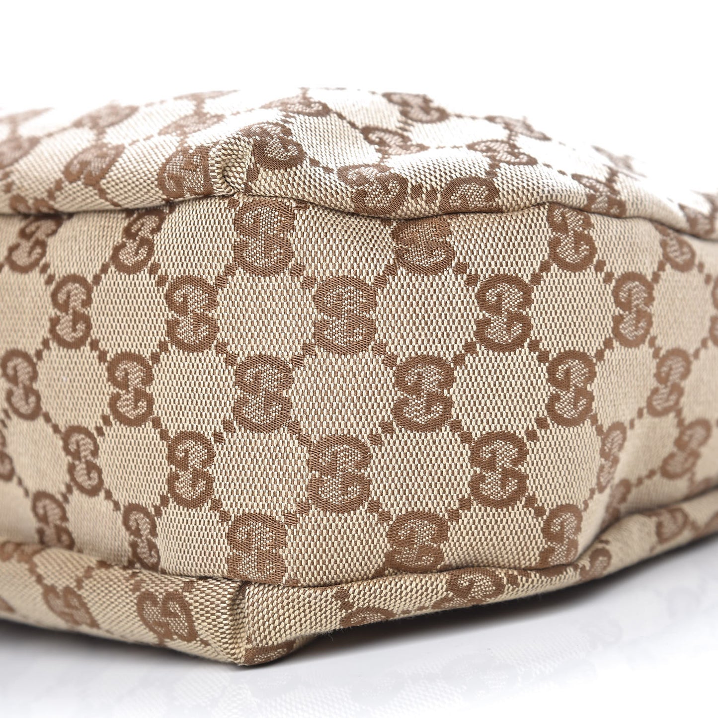 Monogram Medium New Ladies Web Hobo Dark Brown