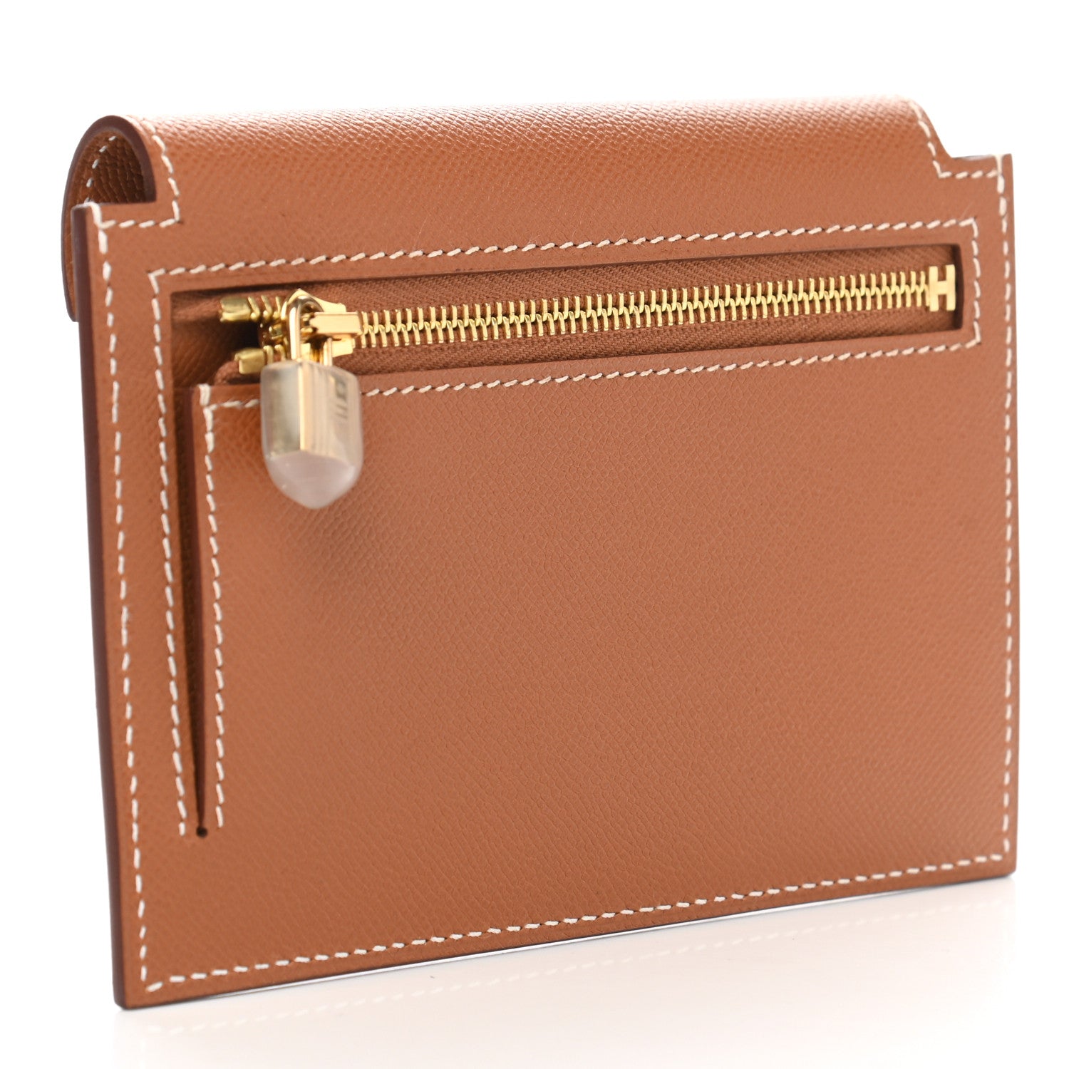 Hermes Epsom Kelly Pocket Compact Wallet Gold 3 of 8