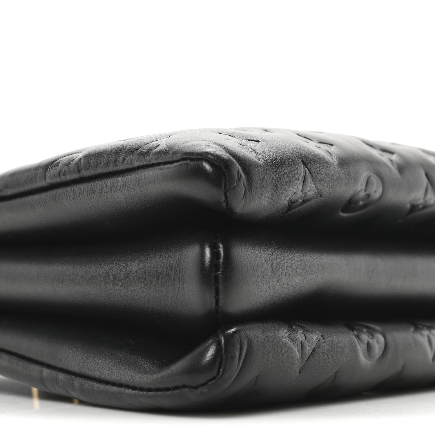Louis Vuitton Lambskin Embossed Monogram Coussin PM Black 9 of 10