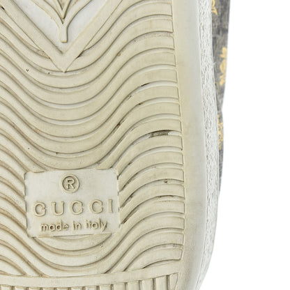 Gucci GG Supreme Monogram Bees Ayers Web Womens Ace Sneakers 38.5 Beige Oro Green Red 13 of 14