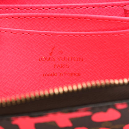 Louis Vuitton Monogram Graffiti Zippy Coin Purse Fuchsia 6 of 11