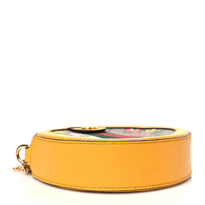 Gucci GG Supreme Monogram Flora Web Mini Ophidia Round Shoulder Bag Beige Multicolor Crop 4 of 10