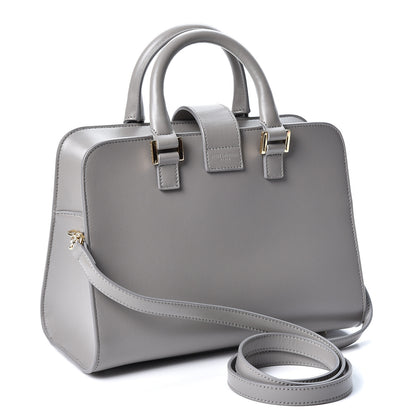 Saint Laurent Calfskin Small Monogram Cabas Fog 2 of 8