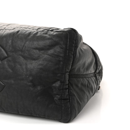 Chanel Coated Canvas Quilted Large Garment Travel Bag Black 10 of 10